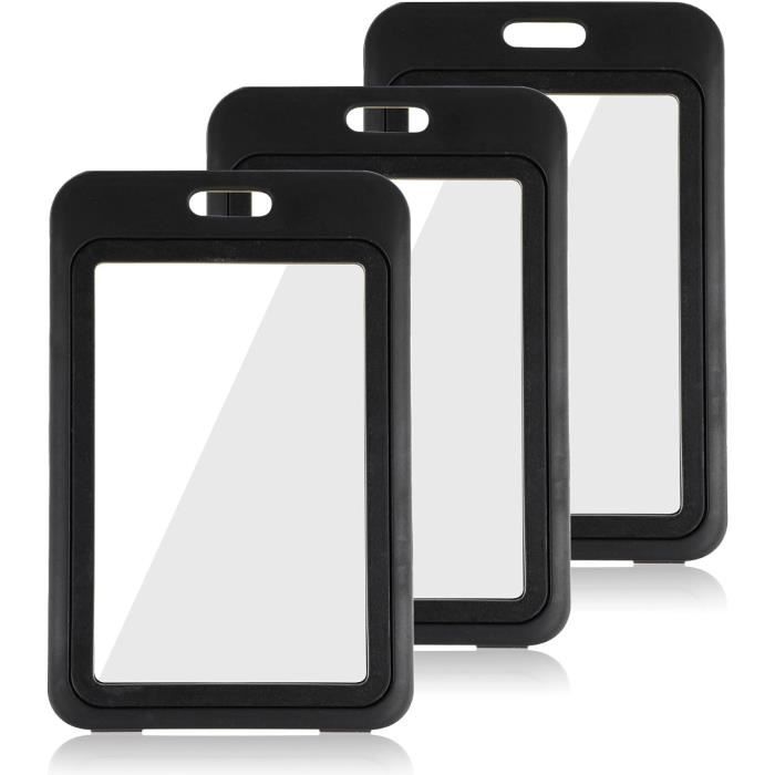 BTSKY Lot de 2 porte-cartes de visite en acrylique transparent à 4
