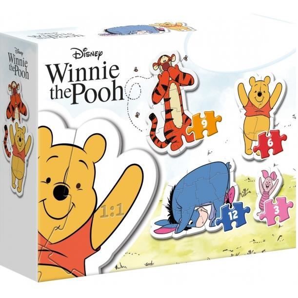 Puzzle Winnie l'Ourson - Clementoni - Moins de 100 pièces - Multicolore - Enfant