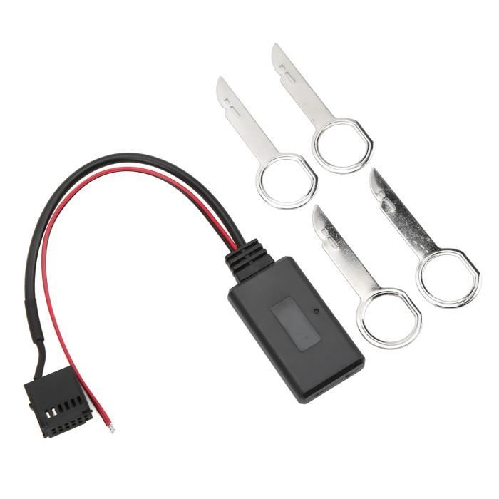 Carkio Adaptateur Bluetooth AUX 10 Broches BMW E46 - Stéréo Sans Fil Music Adapter