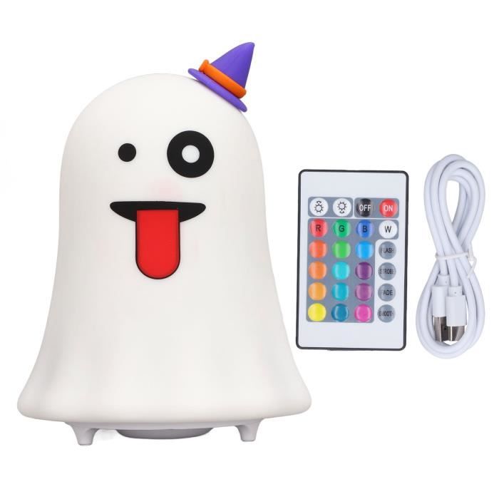Lampe De Nuit Halloween - Veilleuse Squelette Et Fantôme Autour D'un Feu De Camp, Ambiance Chaleureuse Et Décorative - 6