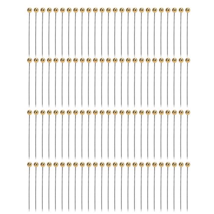 Epingle Droite Lot De 100 épingles à Coudre Droites à Tête Ronde De 3,6 Mm | Matelassage, Bricolage, Création De Robe Et Mariage Epingles Couturiere