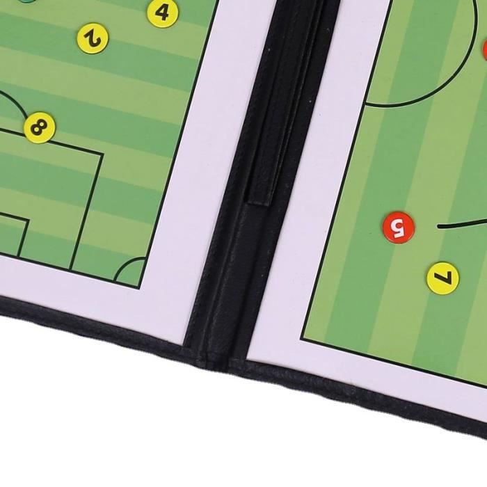 Tableau Tactique Magnétique Pliable Pour Futsal - Surface Effaçable, Avec Marqueurs Et éponge - Pour Entraîneurs Et Joueurs - 10