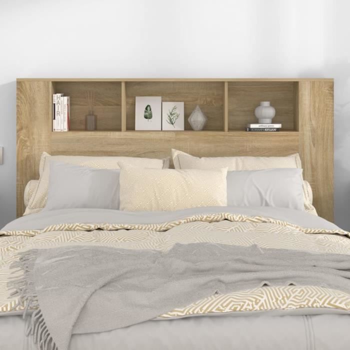 Armoire de tête de lit - FAFEICY - Chêne sonoma - 160x185x1045 cm - Contemporain - Design