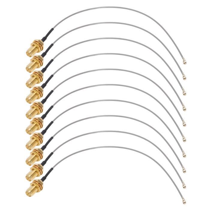 Lot De 10 Adaptateurs Coaxiaux BNC Femelle Vers SMA Mâle | Connexion RF UHF