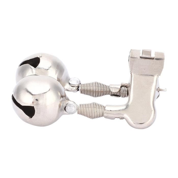 Cloches De Pêche Avec Alarme - Lot De 20, En Acier Inoxydable, Clip Vert Pour Canne