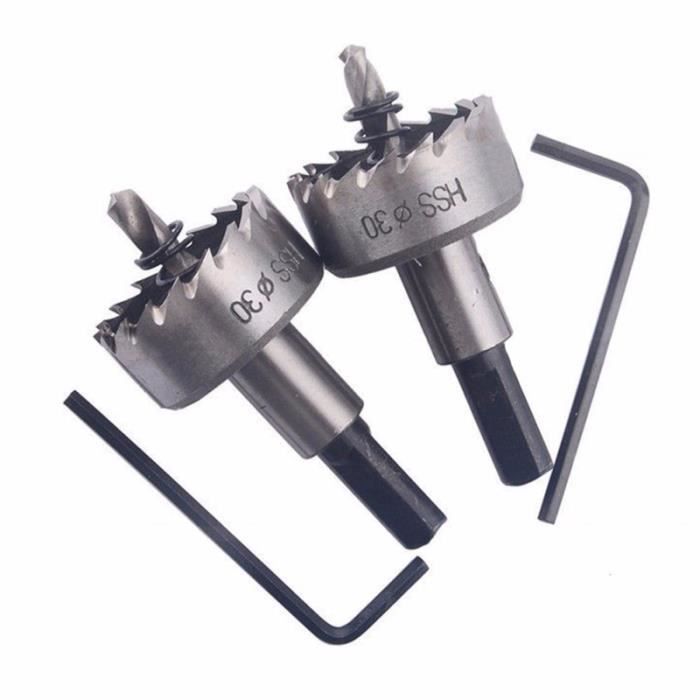 5 Scies Cloche HSS Plaquées Titane - Pour Percer Des Trous Propres, Marque Uxcell - Lot De 5 Pièces