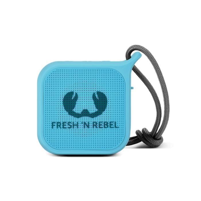Fresh n Rebel Rockbox Pebble 1.0 canaux Avec fil &sans fil Mono portable speaker Bleu Rectangle Caoutchouc