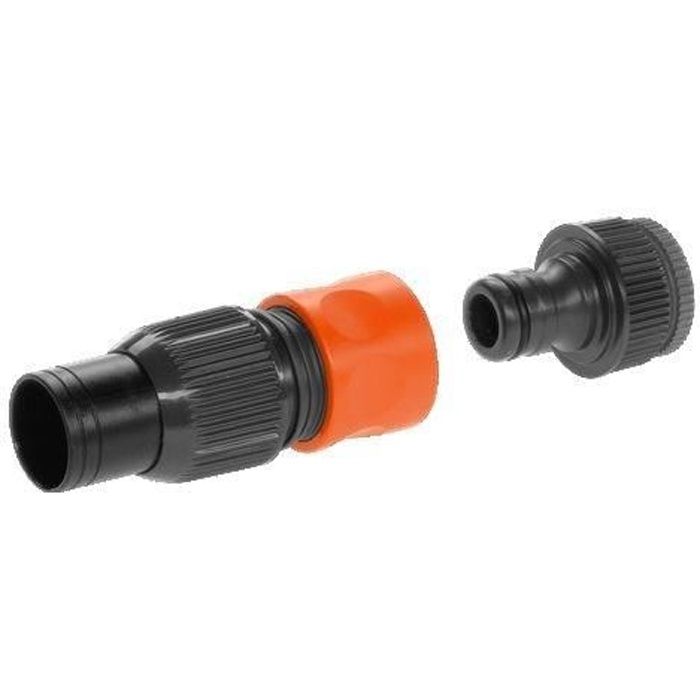 GARDENA Set de raccordement grand débit pour pompes – Adapté pour tuyaux Ø19mm – Kit complet prêt à l’emploi – (1752-20)