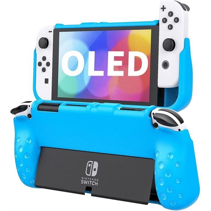 Coque pour Nintendo Switch OLED 2021 Grip TPU Housse Protection