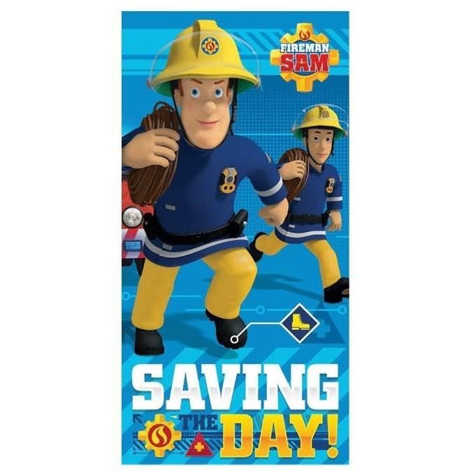 Sam le Pompier Serviette de plage Drap de plage en microfibre 70x140 cm Fireman sam