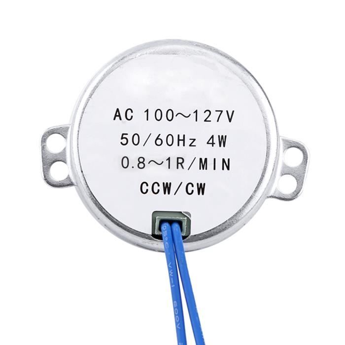 Moteur Synchrone AC 220-240V 4W - Vitesse Lente 0.8-1 à 8-10 RPM - Pour Présentoir, Ventilateur, Déco