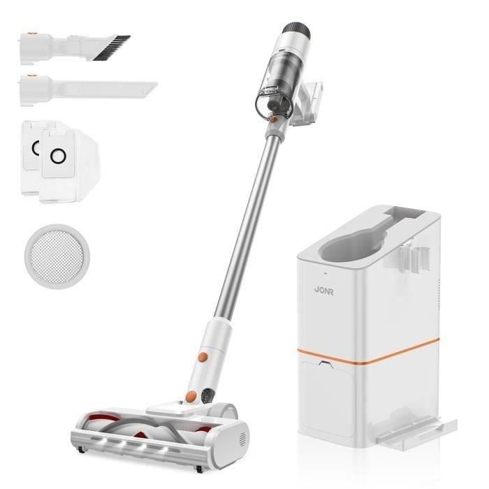 JONR VC10 Pro aspirateur Balai sans Fil avec Station Anti emmêlement de Cheveux Jusquà 60 Min dautonomie 27000Pa 170AW - Jonr