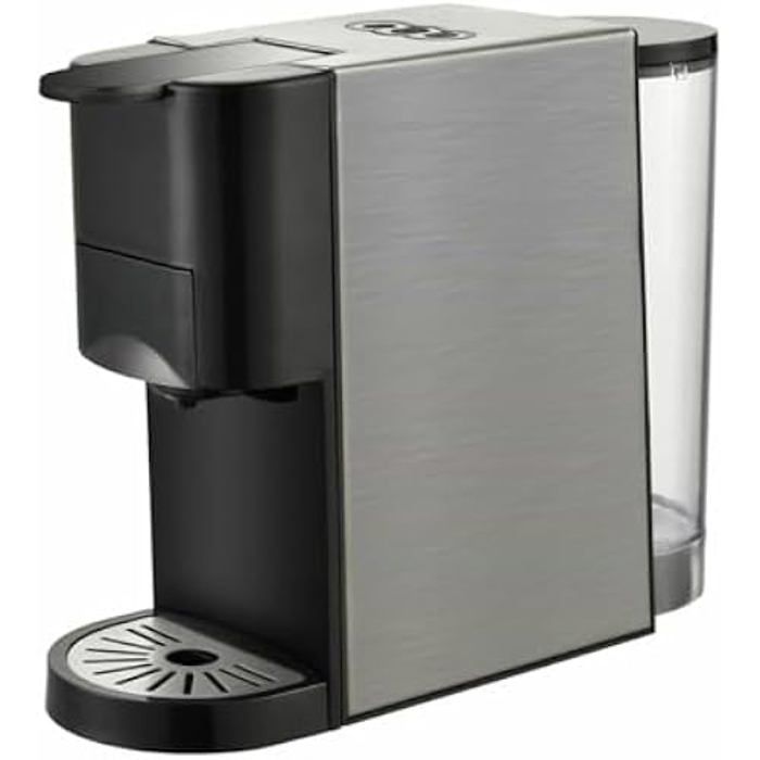 Cafetière à capsules - KUKEN - 4 en 1 - 20 bars - Noir et blanc - 1500 W