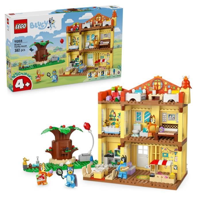 LEGO Bluey La Maison de Famille de Bluey Maquette Modulaire de la Série TV Jouet avec Nombreuses Pièces Jardin 4 Minifigurines & Accessoires Cadeau d'anniversaire Fille ou Garçon 11203 - vue 9