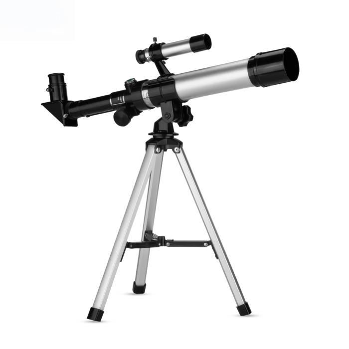 Kirmax Télescope Astronomique Monoculaire Extérieur avec Trépied Jouet Portable pour Enfants 