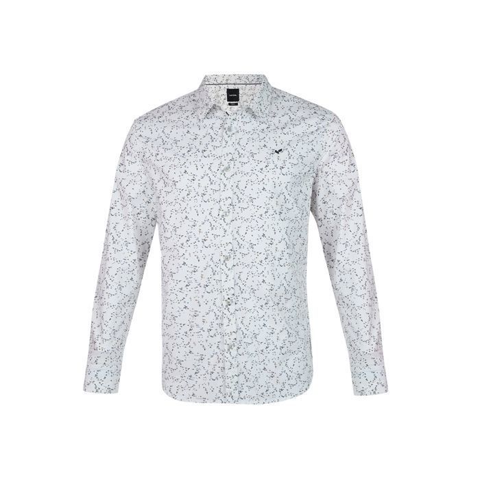 Chemise blanche fleurie homme deals