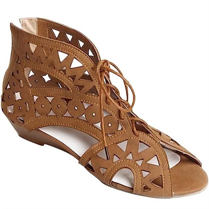 sandales talon compensé