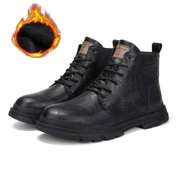 Chutes de cuir épais et souple 2,0 / 2,2 mm noir