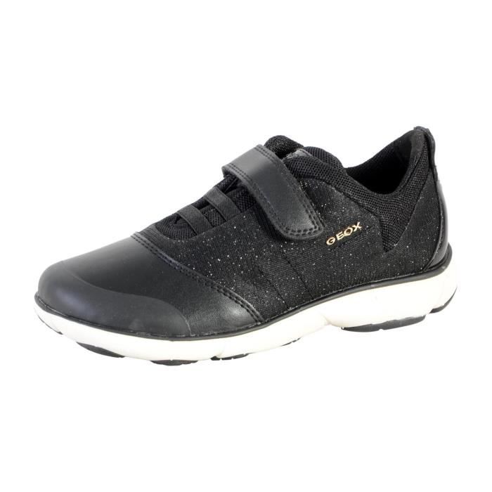 Basket Geox Enfant Nebula Boy Black Noir Cdiscount Chaussures