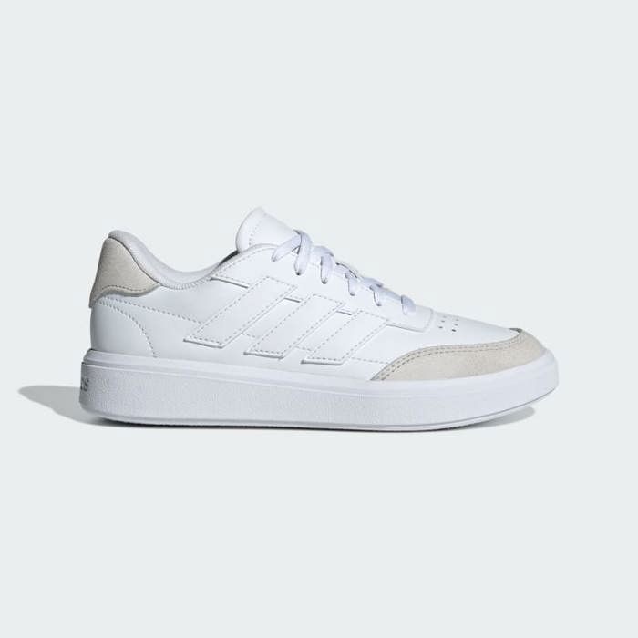 Adidas Baskets - Adidas - Courtblock - Simili cuir - Doublure textile - Semelle caoutchouc