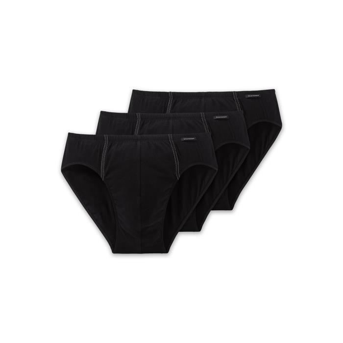 SCHIESSER Slip Homme uni, Paquet de 3 Cdiscount PrêtàPorter