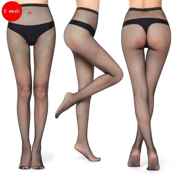 Collants Résille Noir Sans Couture - 70 Deniers - Nylon/Spandex - Taille Unique UK 8-14 - Neuf