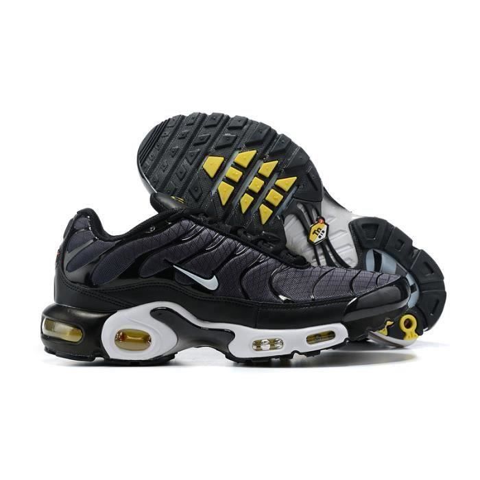 Nike Baskets Air Max TN Plus Enfant Chaussures Entraînement de Sport Jaune  Noir Noir - Cdiscount Chaussures