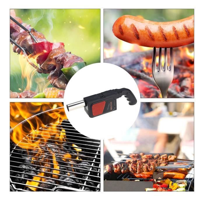 Fdit Ventilateur De Barbecue Portable – Allume-Feu Électrique Batterie D – Pour Grill, Feu De Camp, Pique-Nique
