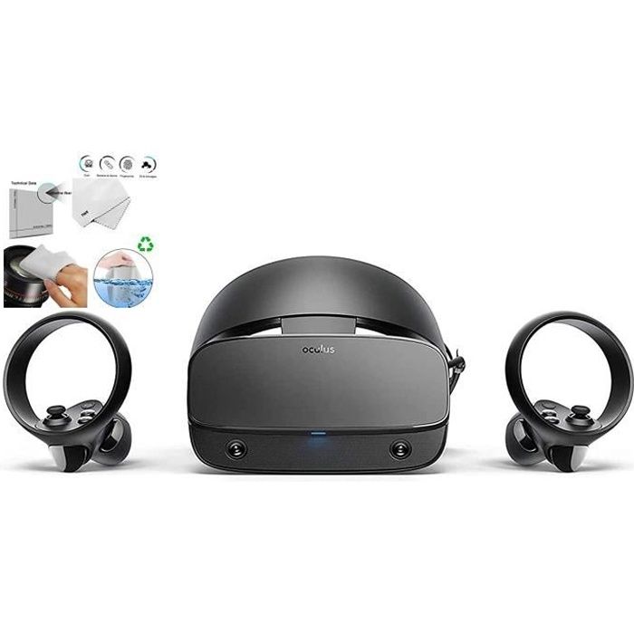Oculus Casque de jeu Rift S realite virtuelle VR alimente par PC Deux controleurs tactiles audio 3D Cdiscount