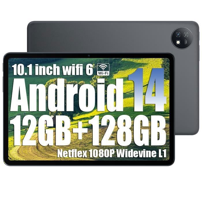 Oscal Pad 7 Tablette Tactile 10.1 800 x 1280 HD Android 14 RAM 12 Go ROM 128 Go-SD 1 To 6600mAh 8MP+13MP Widevine L1 – Gris