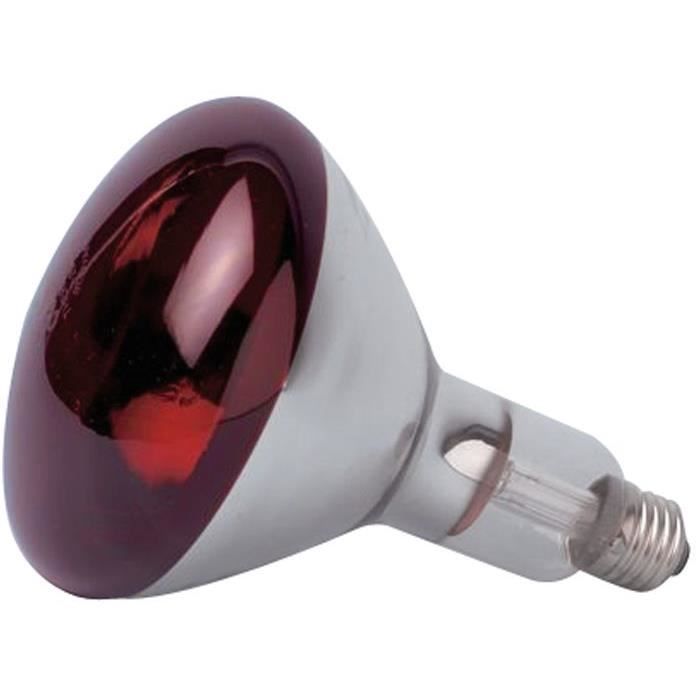 Ampoule LED Infrarouge Philips E27 150W équivalente - 121x136mm, 230V, Pour Chauffage Ou Séchage