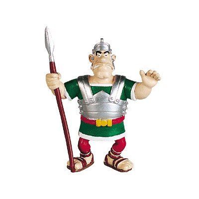 figurine plastoy astérix et obélix légionnaire avec sa lance - looney tunes - 60520