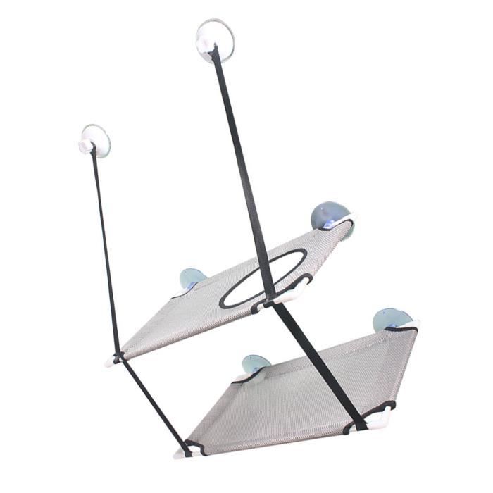 Comparer les prix de Hamac pour chat - Non spécifié - Double couche - Installation suspendue - Ventouse puissante - Gris