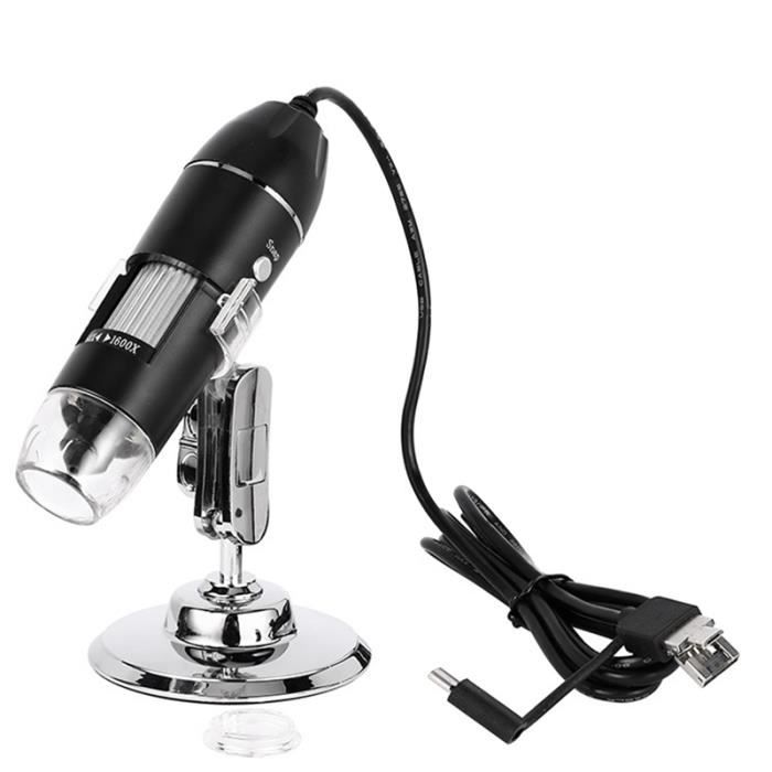 Microscope Portable 100x Pour Smartphone - Avec éclairage LED Et Clip - Idéal Exploration, éducation