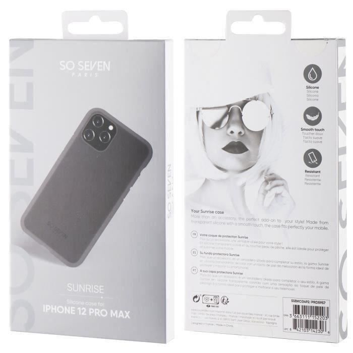 SO SEVEN Coque Sunrise Noir: Apple iPhone 12 Pro Max