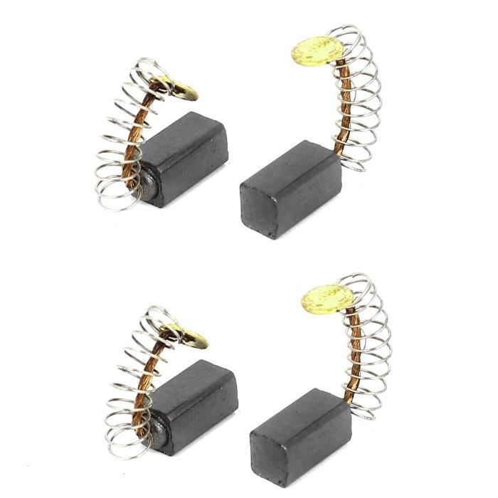 Balais De Charbon Moteur 12x8x5mm - Lot De 4 Pièces - Pour Outils Électriques (Perceuse, Meuleuse, Scie)