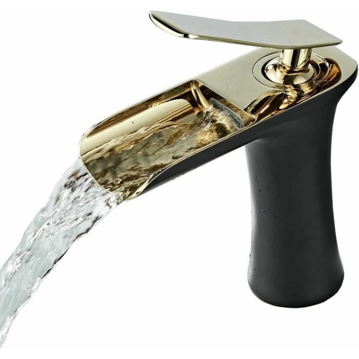 Robinet Grohe Eurosmart Or 24 Carats - Mitigeur Lavabo Levier Unique - Finition Lakor