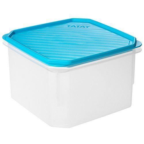 tatay 1161200 - boite de conservation -   boîte de conservation carrée 2,9 l plastique bleu 18,5 x 18,5 x 12,3 cm