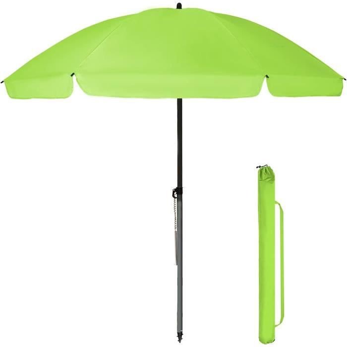 BelleMax LED Parasol de Jardin Parasol Inclinable 300cm, Kaki Parasol