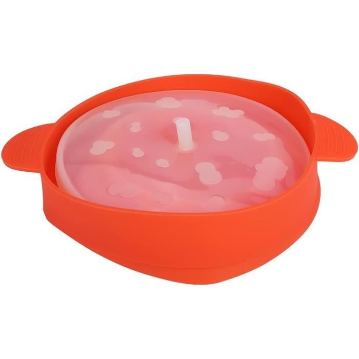 Omabeta Bol à Pop-corn Pliable Seau à Pop-corn En Silicone Avec Poignée