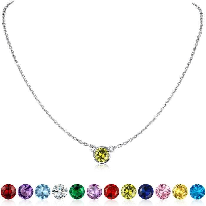 Collier Argent 925 Avec Aigue-Marine, Opale Boulder Et Péridot - Pierre Naturelle - Rose-Mimosa