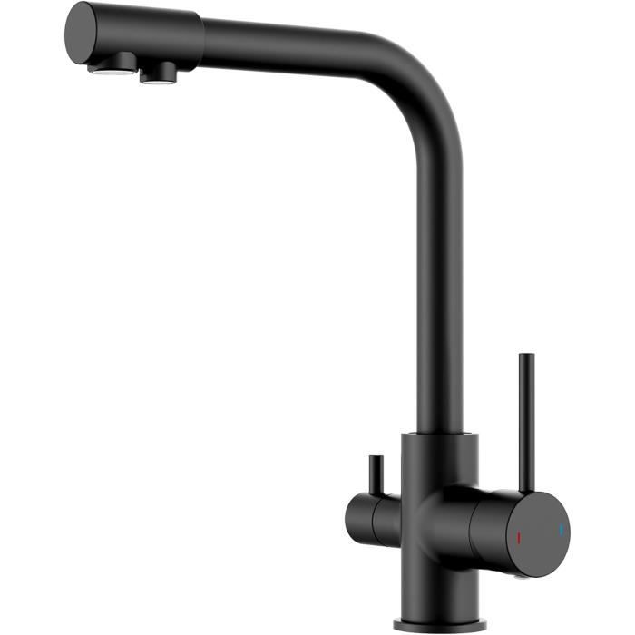 Purificateur D'Eau Intelligent Pour Robinet Avec Affichage LED Digital - Double Sortie Filtrée/Originale, Anti-Chlore, Rouille & Sédiments, Installation Universelle