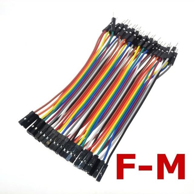 10 Câbles Cavaliers 4 Pins F/F - Pas 2.54mm, Longueur 10cm - Lot Uxcell Neuf