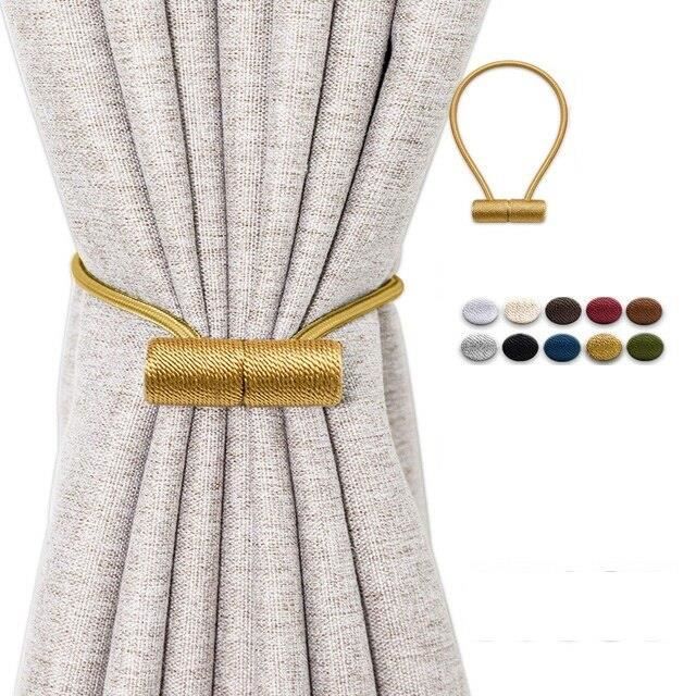 Embrasse De Rideau Magnétique Étoile HAWILLOSCH - Support Rideau Sans Percer 7 Couleurs