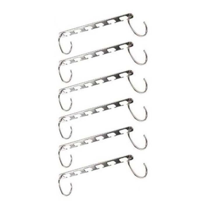 Porte-vêtements 2 barres et 2 étagères