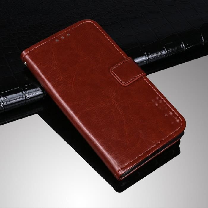 Housse Portefeuille Cuir Pour Oppo A40 4G / A60 5G - Protection 360°, étui Avec Rabat RFID