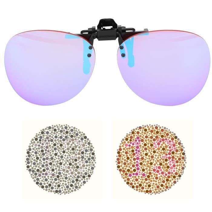 Lunettes pour aveugles de couleur Lunettes de correction de la faiblesse de  la cécité rouge-vert rondes extérieures-LAF - Achat / Vente lunettes de  soleil Mixte - Cdiscount