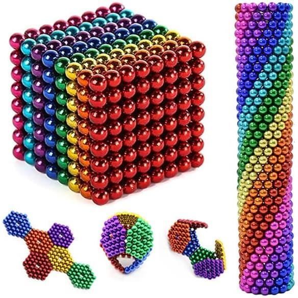 Cube magnétique magique,512 Billes 5mm magique Buckyballs , 8