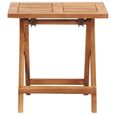 3088•Sale Hot•Table pliable de jardin 40x40x40 cm Bois d'acacia massif MEUBLE Brun40 x 40 x 40 cm-1