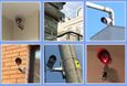 TD® Caméra de surveillance factice enregistrement de contenu sécurité domicile lieu travail fixation murale alimentation piles-1